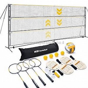 ערכת רשת ספורט 3 ב-1 Fitplay Sports – מגרש כדורעף, בדמינטון ופיקלבול נייד בחבילה אחת ערכת רשת ספורט 3 ב-1 Fitplay Sports – מגרש כדורעף, בדמינטון ופיקלבול נייד בחבילה אחת