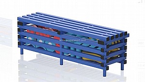 ספסל לבריכה עם אחסון ספסל לבריכה עם אחסון